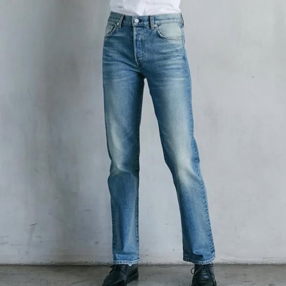 CQY Venice Low-Rise blue Straight Jeans in Thoughtful Size 26 NWT